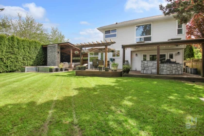 Aerial View of 4215 200a Street, Langley, BC