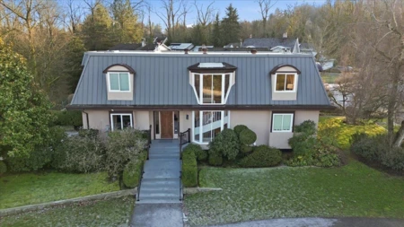 Aerial View of 488 Glenbrook Street, New Westminster, BC