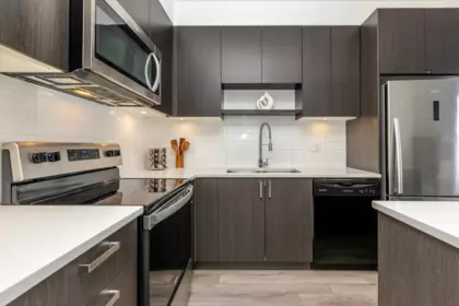 Kitchen Photo of 302 13628 81a Avenue, Surrey, BC