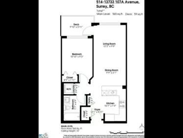 Laundry Room Photo of 514 13733 107a Street, Surrey, BC