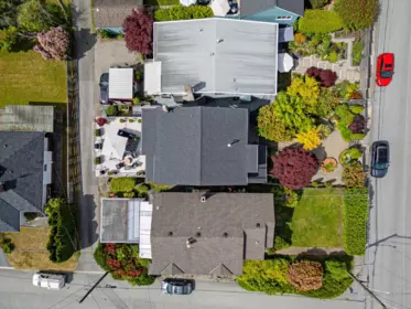 Aerial View of 3821 Lonsdale Avenue, North Vancouver, BC