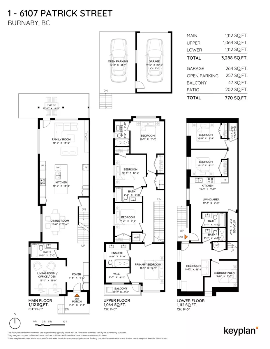 Exterior Rear Photo of 1 6107 PATRICK STREET, Burnaby BC V5J 3B8