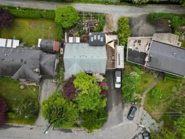 Aerial View of 1392 Charland Avenue, Coquitlam, BC