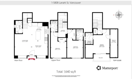 Primary Bedroom Photo of 1 5808 Lanark Street, Vancouver, BC