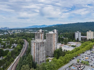 Aerial View of 1602 3755 Bartlett Court, Burnaby, BC