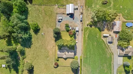 Aerial View of 4933 Browne Road, Yarrow, BC