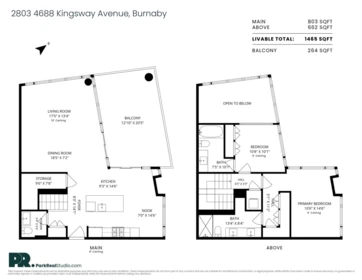Aerial View of 2803 4688 Kingsway Avenue, Burnaby, BC