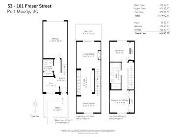53 101 Fraser Street, Port Moody, BC, Port Moody — Townhouse for sale