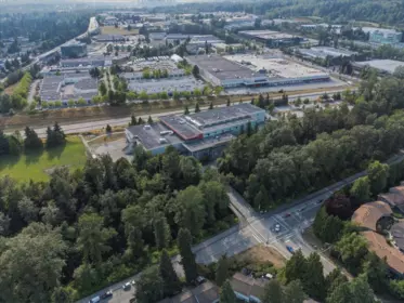 Aerial View of 8940 Centaurus Circle, Burnaby, BC