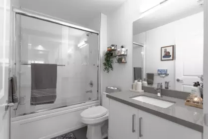 Powder Room Photo of 401 2389 Hawthorne Avenue, Port Coquitlam, BC
