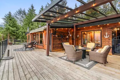 Exterior Rear Photo of 3543 Bedwell Bay Road, Belcarra, BC