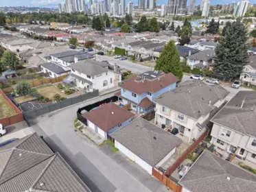 Aerial View of 5408 Norfolk Street, Burnaby, BC