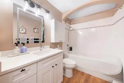 Basement Recreation Room Photo of 208 33485 South Fraser Way, Abbotsford, BC
