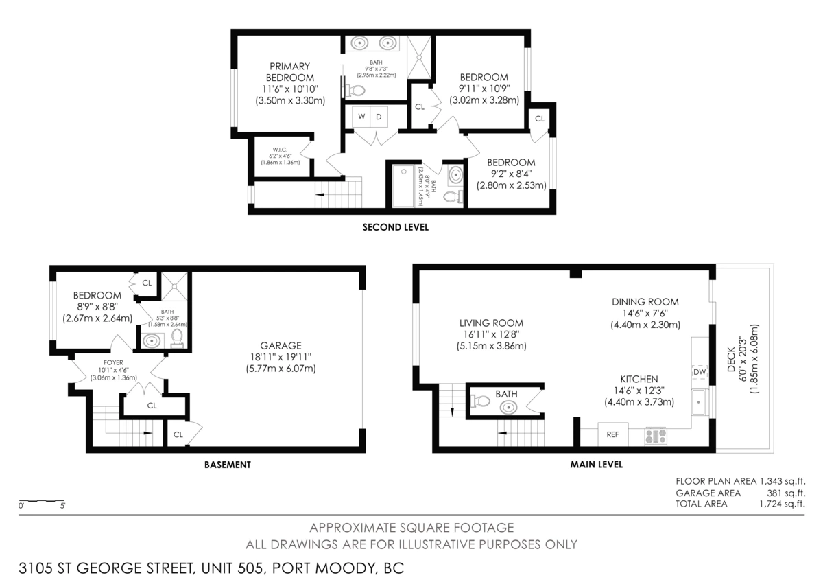 Hallway Photo of 505 3105 St George Street, Port Moody, BC