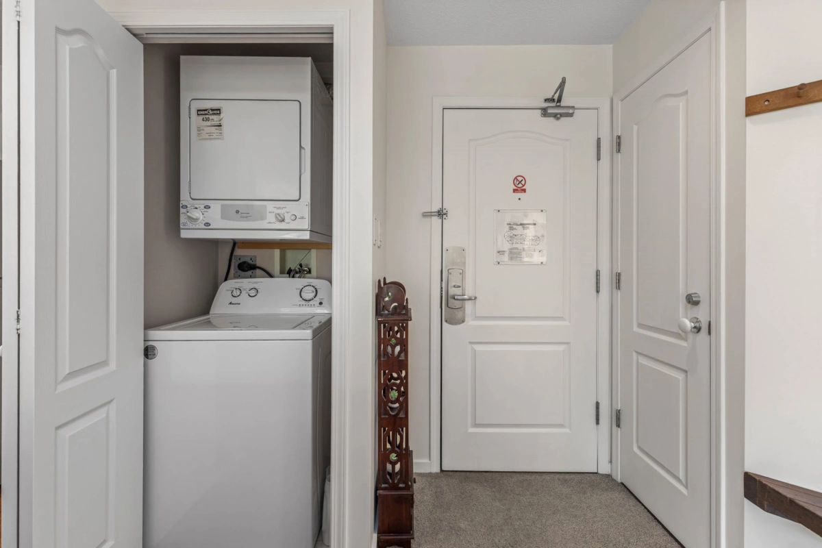 Laundry Room Photo of 203 4314 Main Street, Whistler, BC