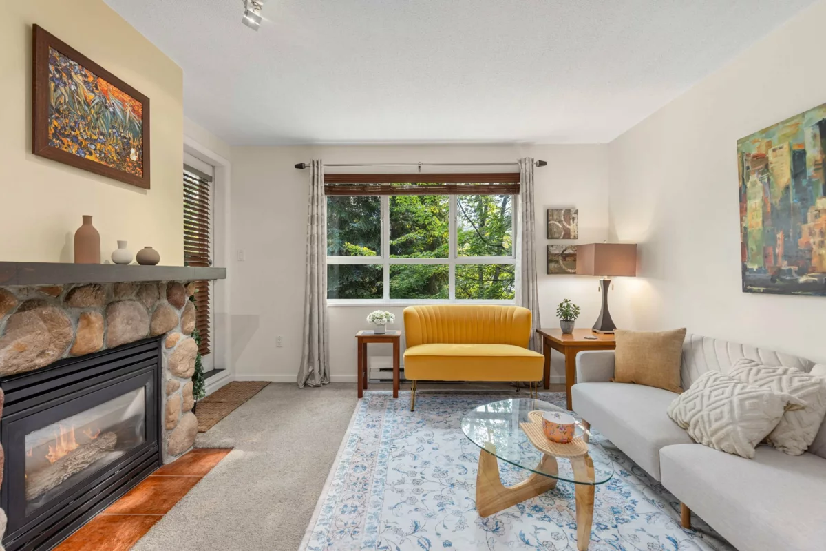 Living Room Photo of 203 4314 Main Street, Whistler, BC
