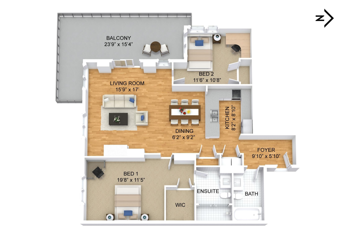 Outdoor Patio Photo of 406 8160 Lansdowne Road, Richmond, BC