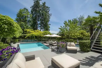 Aerial View of 460 Westholme Road, West Vancouver, BC