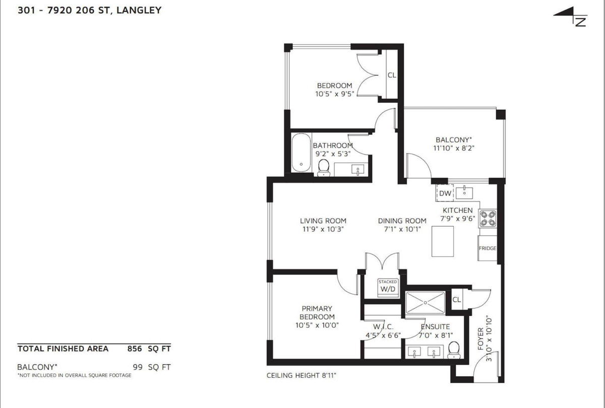 Primary Bedroom Photo of 301 7920 206 Street, Langley, BC