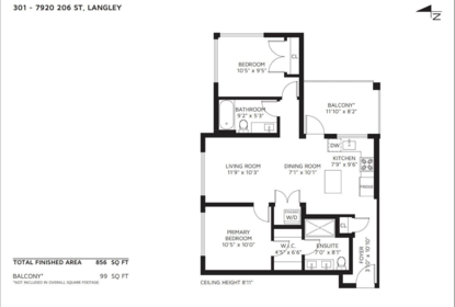 Primary Bedroom Photo of 301 7920 206 Street, Langley, BC