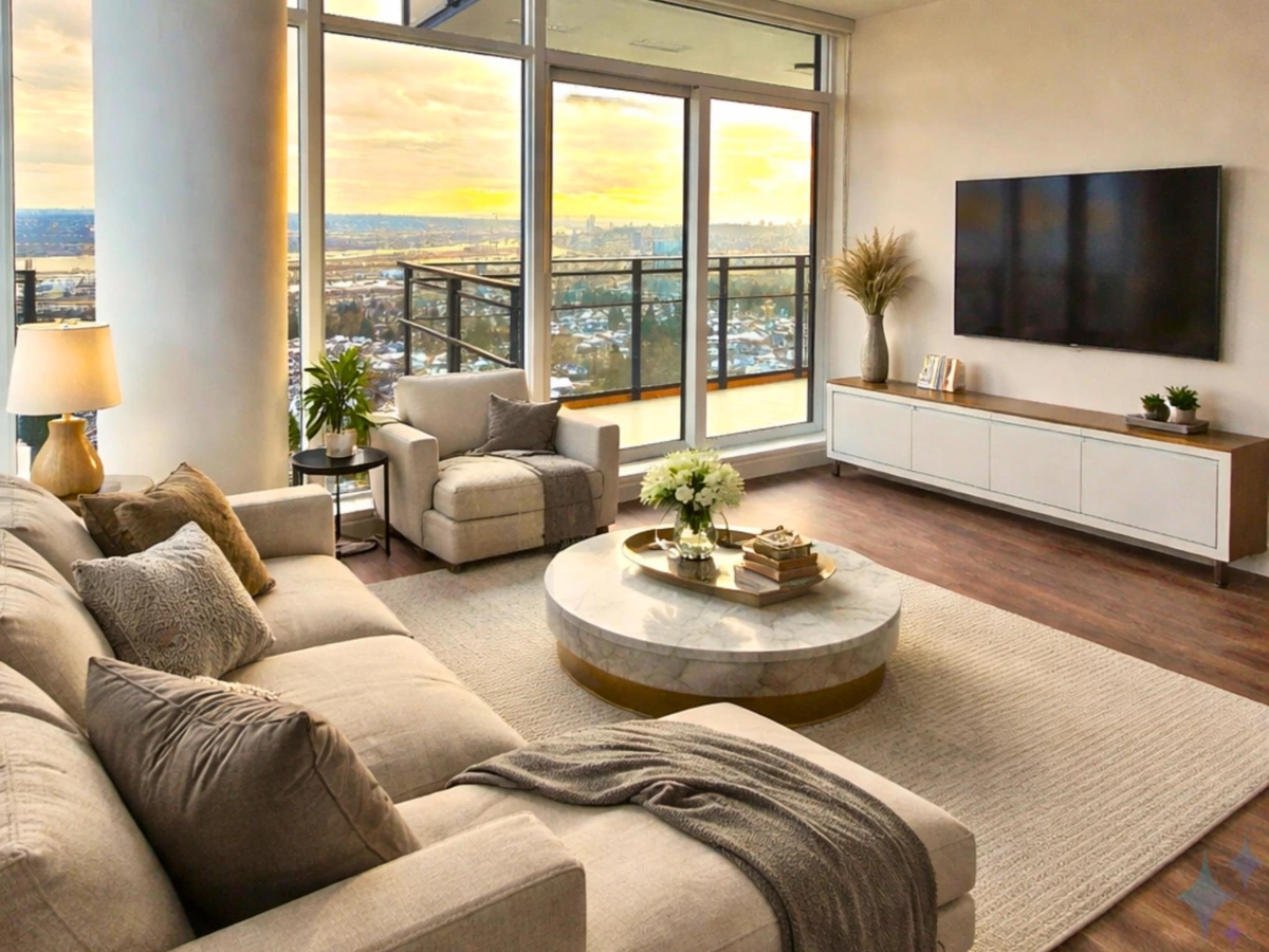 Exterior Rear Photo of 2102 505 Nelson Street, Coquitlam, BC