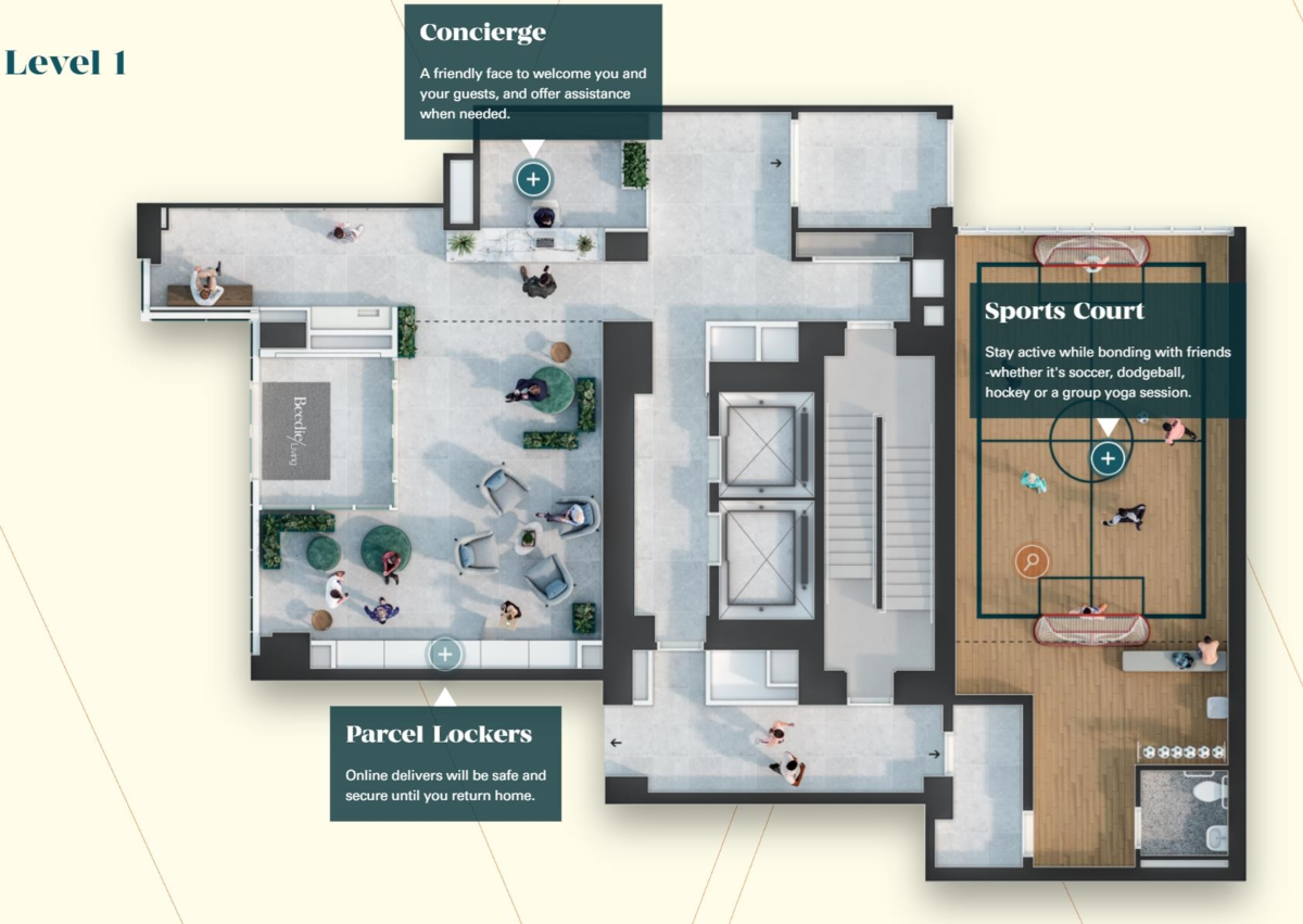 Swimming Pool Photo of 2102 505 Nelson Street, Coquitlam, BC