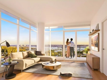 Front exterior of 2102 505 Nelson Street, Coquitlam, BC