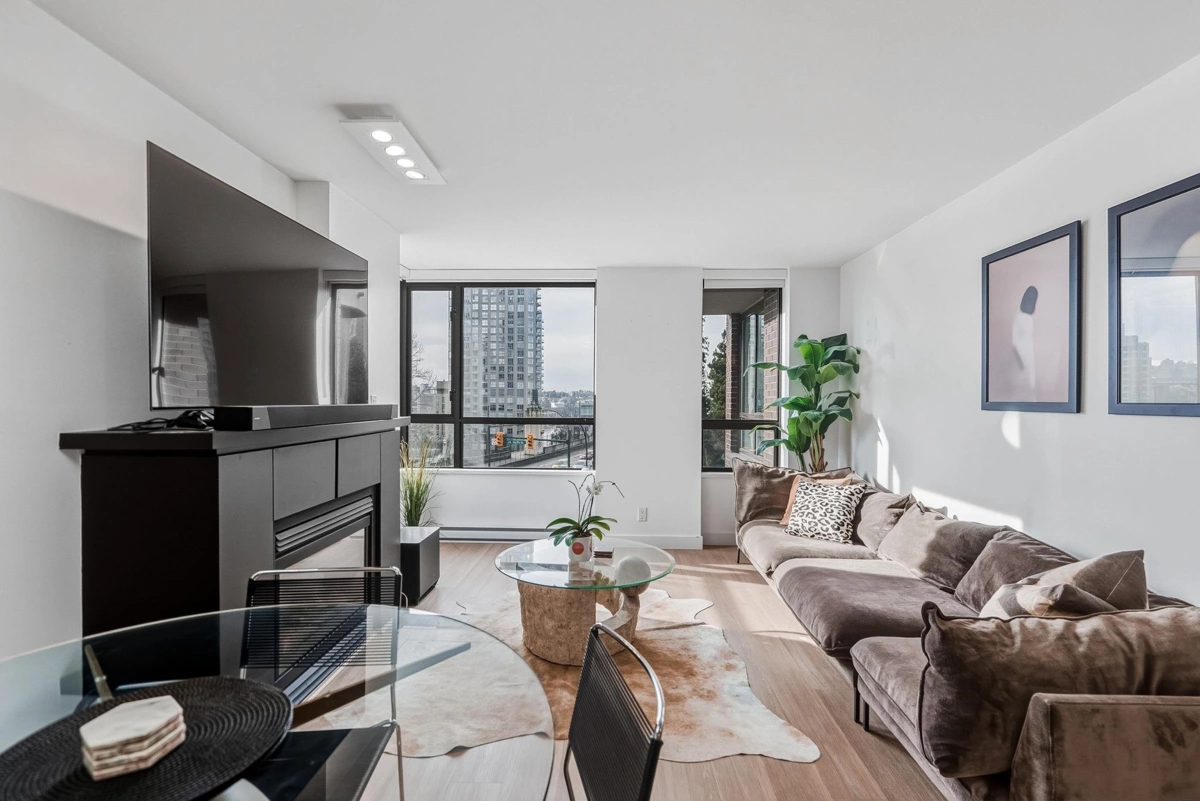 Exterior Rear Photo of 402 1003 Pacific Street, Vancouver, BC