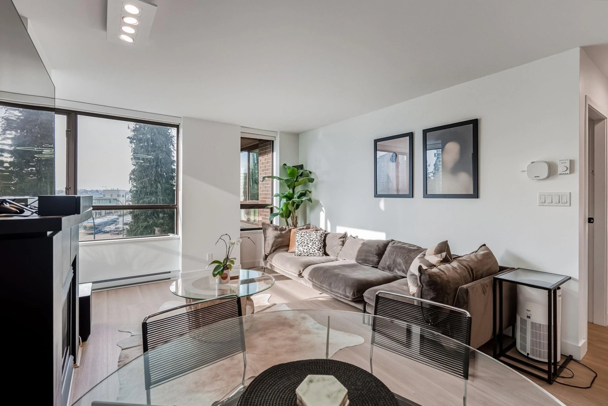 Living Room Photo of 402 1003 Pacific Street, Vancouver, BC