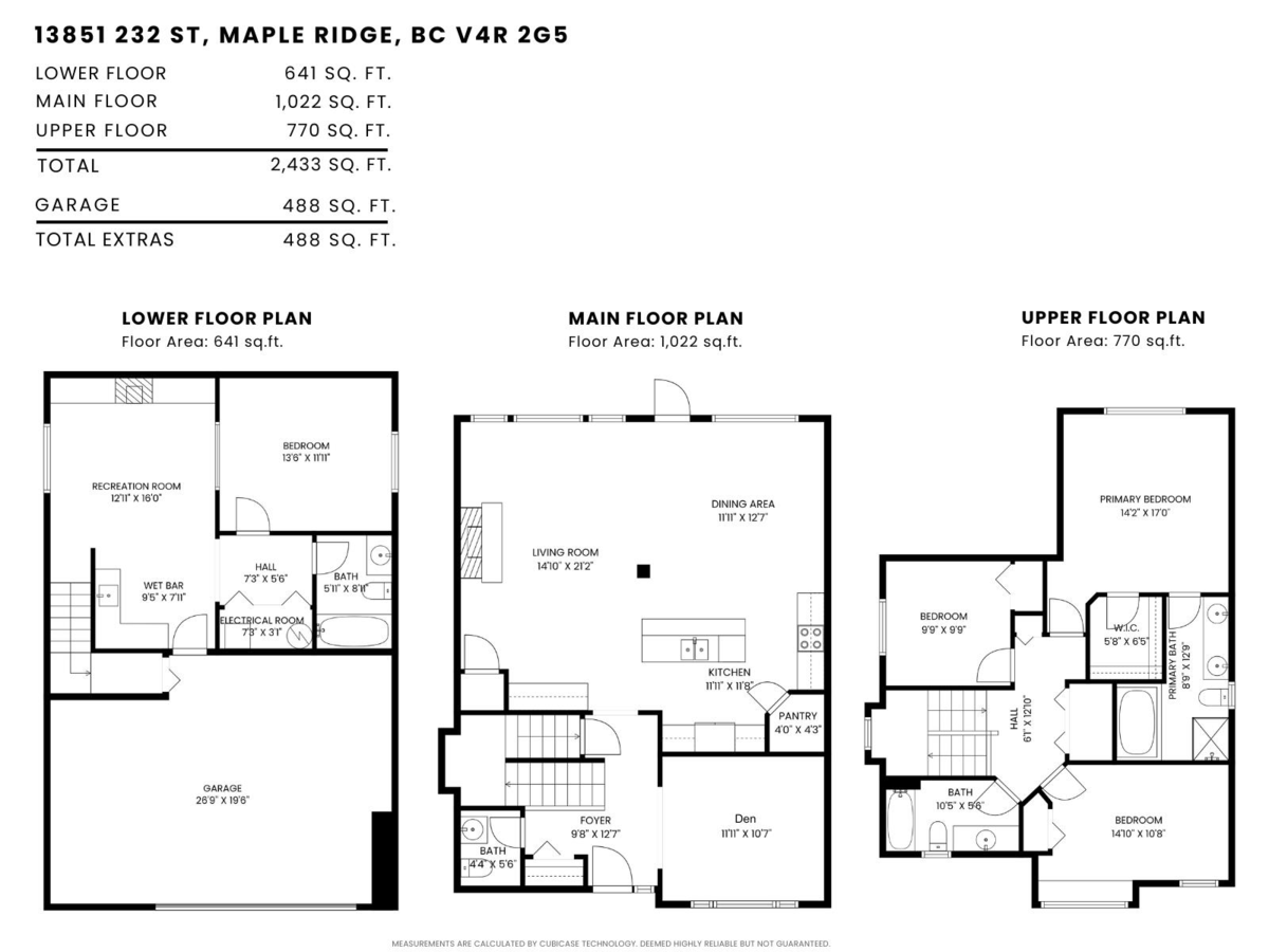 Dining Area Photo of 13851 232 Street, Maple Ridge, BC