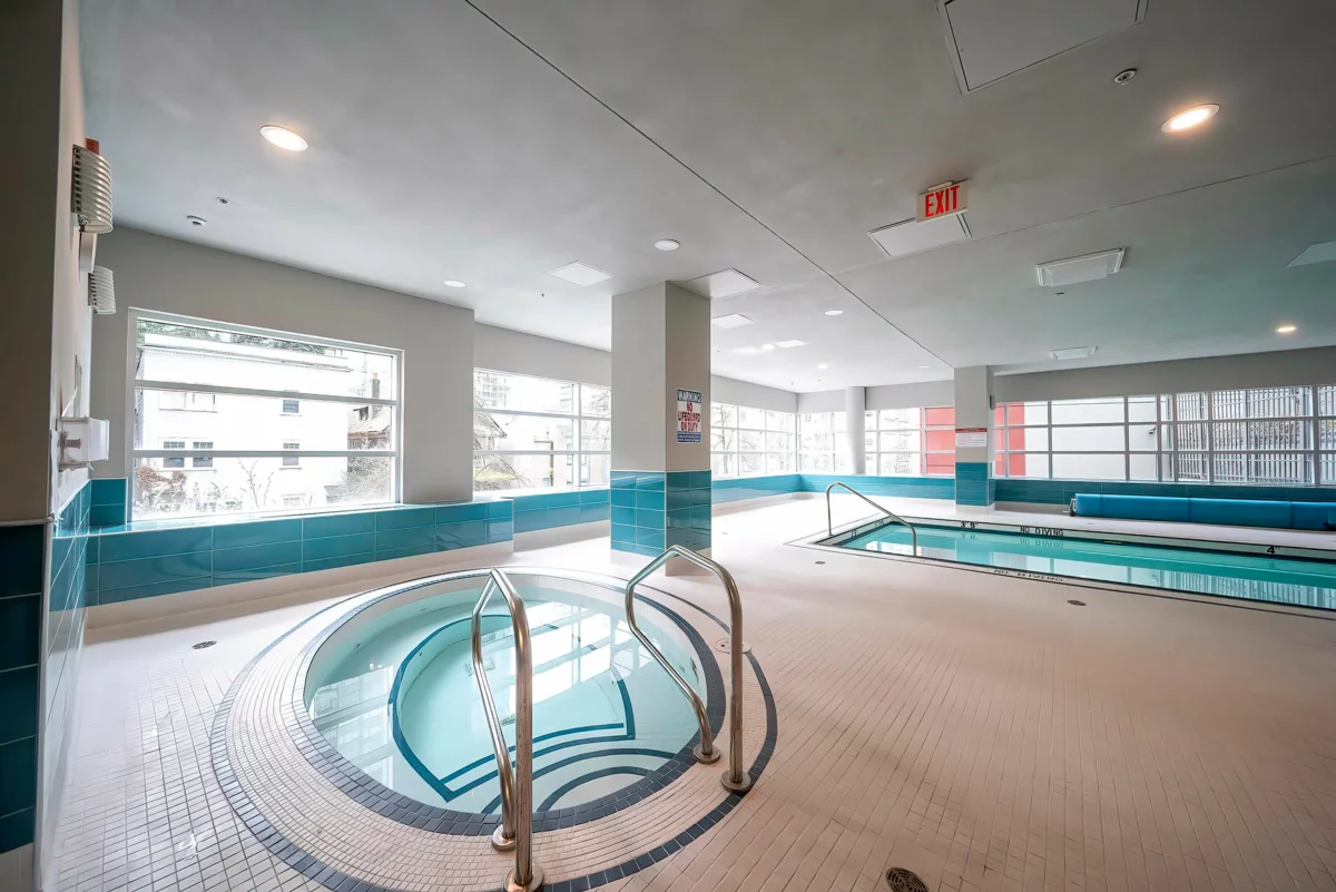 Aerial View of 303 1211 Melville Street, Vancouver, BC