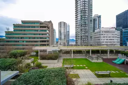 Outdoor Deck Photo of 303 1211 Melville Street, Vancouver, BC