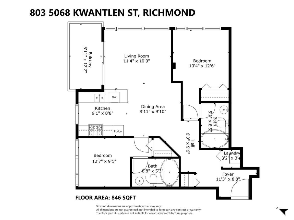Garden / Landscaping Photo of 803 5068 Kwantlen Street, Richmond, BC