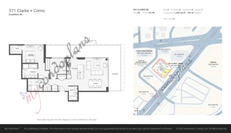Aerial View of 4604 567 Clarke Road, Coquitlam, BC