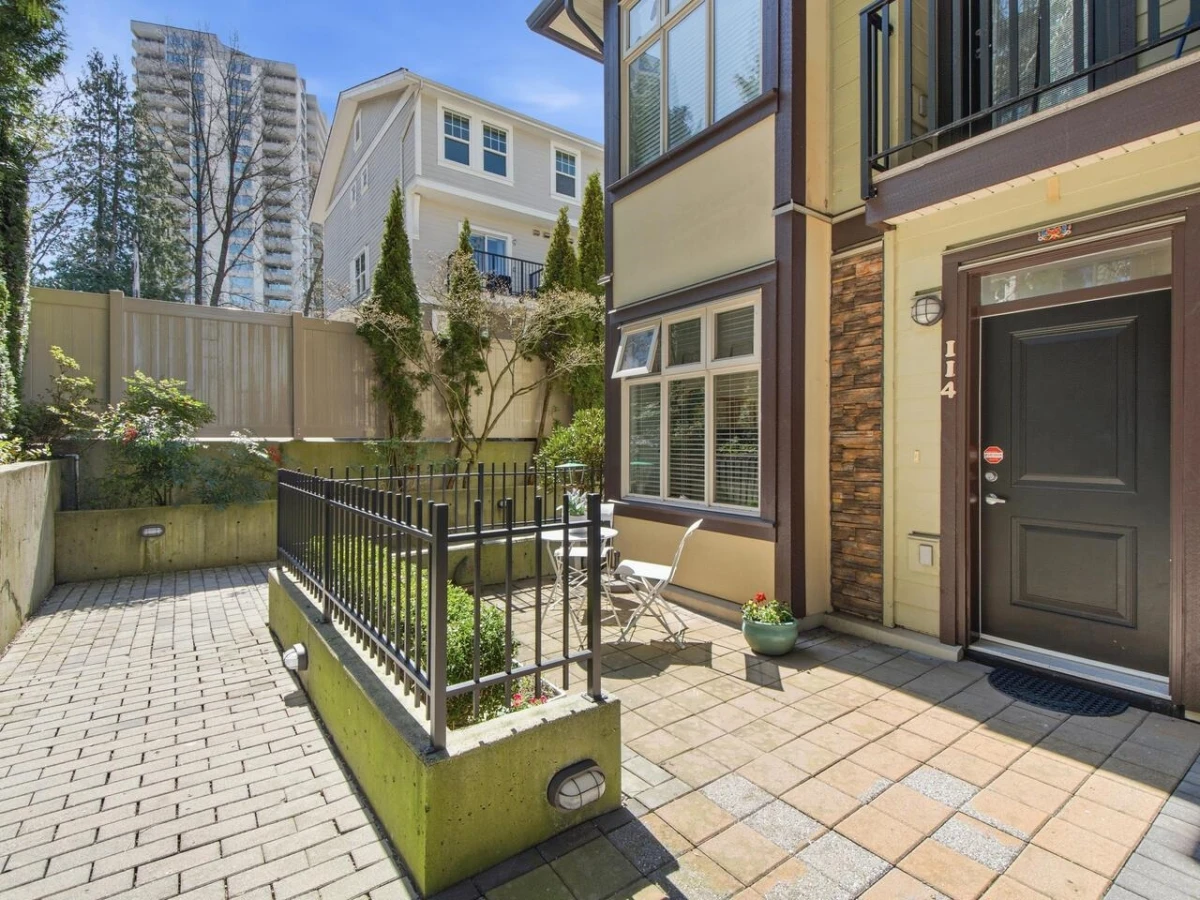 Exterior Rear Photo of 114 5588 Patterson, Burnaby, BC