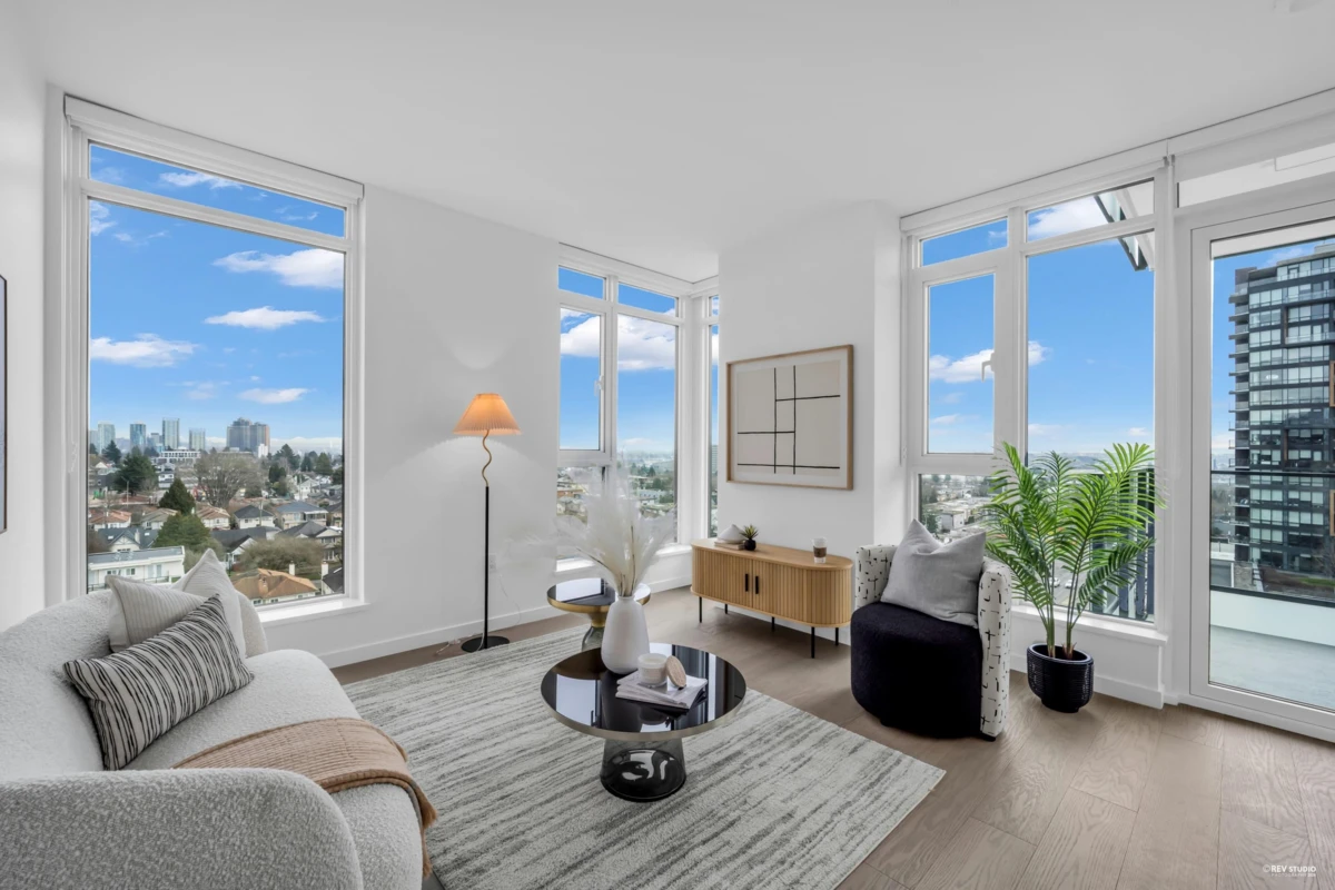 Living Room Photo of 705 8415 Granville Street, Vancouver, BC