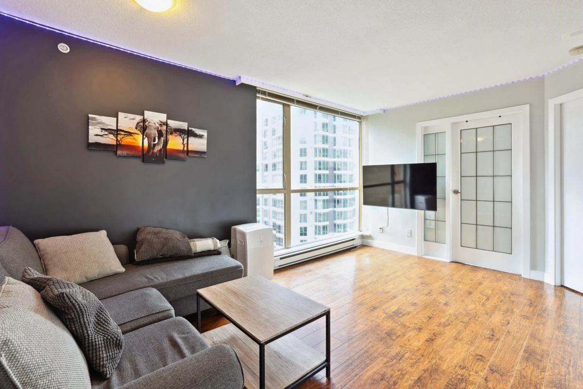 Living Room Photo of 905 822 Homer Street, Vancouver, BC