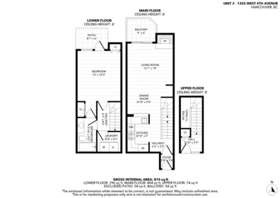 Mudroom Photo of 3 1355 W 4th Avenue, Vancouver, BC