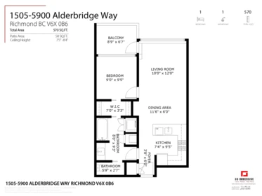 Entry Foyer Photo of 1505 5900 Alderbridge Way, Richmond, BC