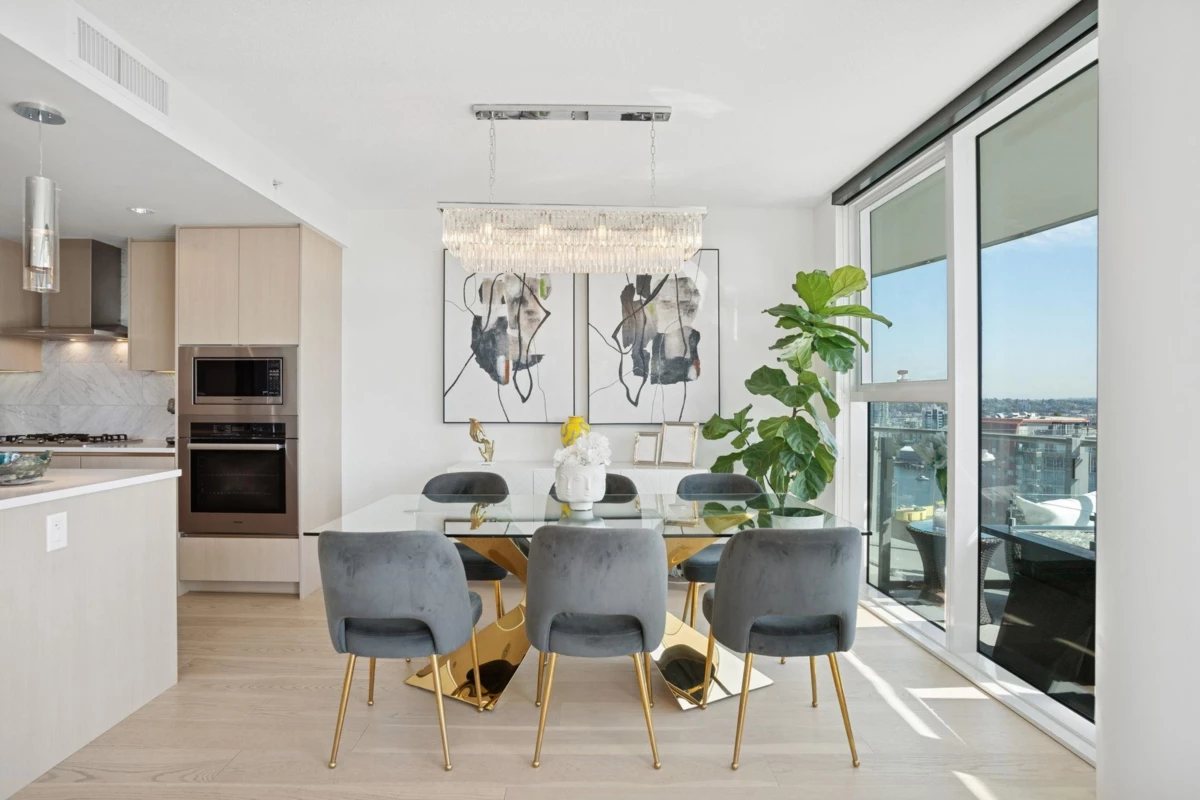 Dining Area Photo of 2618 89 Nelson Street, Vancouver, BC
