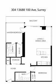 Hallway Photo of 304 13688 100 Avenue, Surrey, BC
