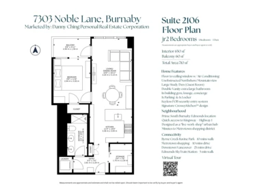 2106 7303 Noble Lane, Burnaby, BC, Burnaby — Apartment/Condo for sale