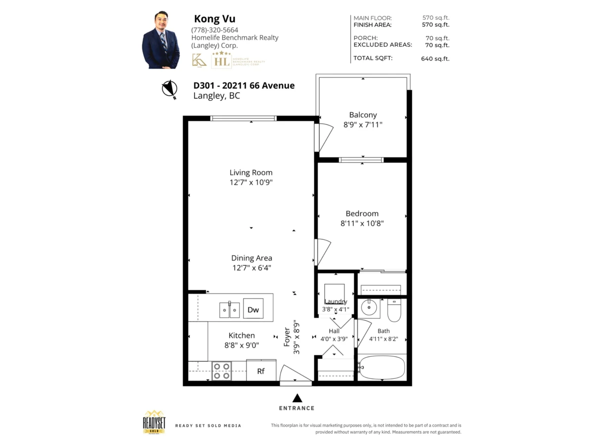 Exterior Rear Photo of D301 20211 66 Avenue, Langley, BC