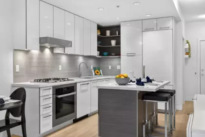 Kitchen Island Photo of 306 1628 W 4th Avenue, Vancouver, BC