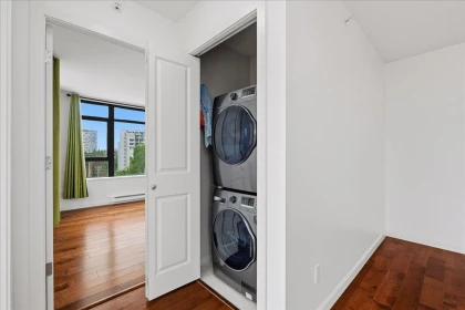 Laundry Room Photo of 702 615 Hamilton Street, New Westminster, BC