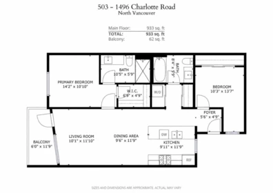 Street View Photo of 503 1496 Charlotte Road, North Vancouver, BC