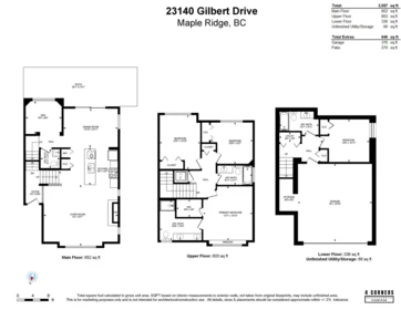 Aerial View of 23140 Gilbert Drive, Maple Ridge, BC