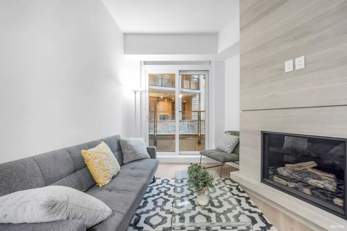 Family Room Photo of 101 6699 Nelson Avenue, West Vancouver, BC