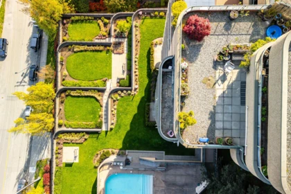 Aerial View of 1105 1026 Queens Avenue, New Westminster, BC
