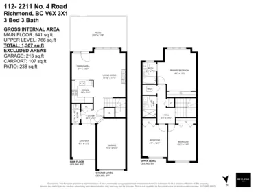 Living Room Photo of 112 2211 No. 4 Road, Richmond, BC